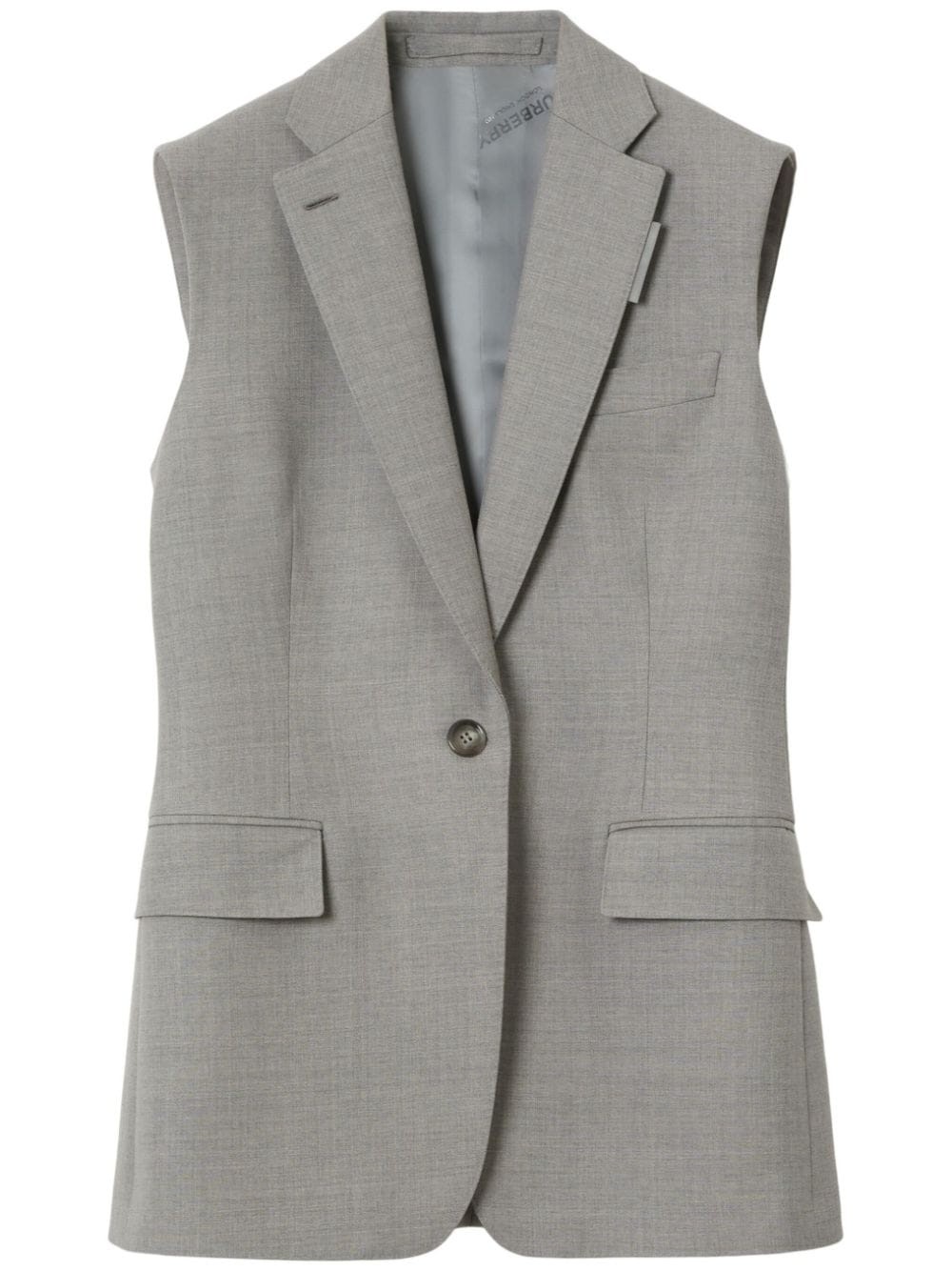 Linen-blend waistcoat