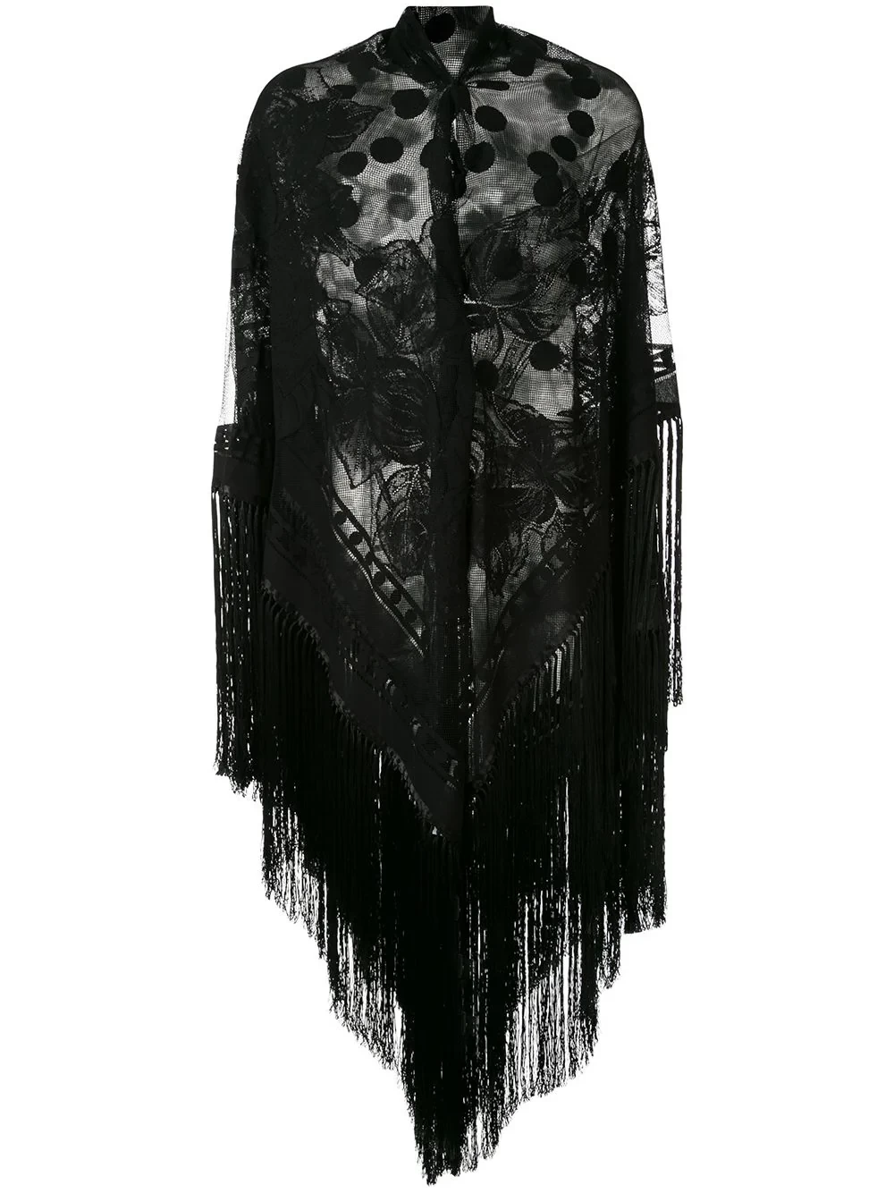 Dolce & Gabbana fringed lace shawl