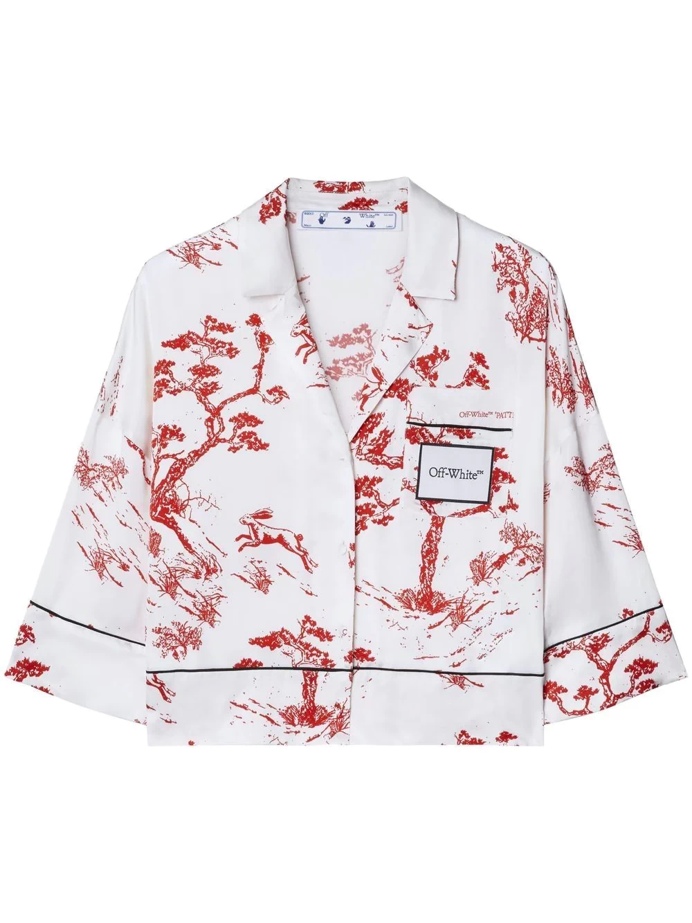 logo-patch pyjama top