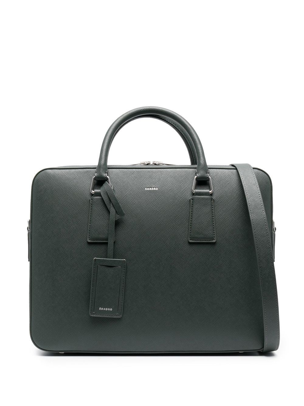 Large Downtown leather briefcase