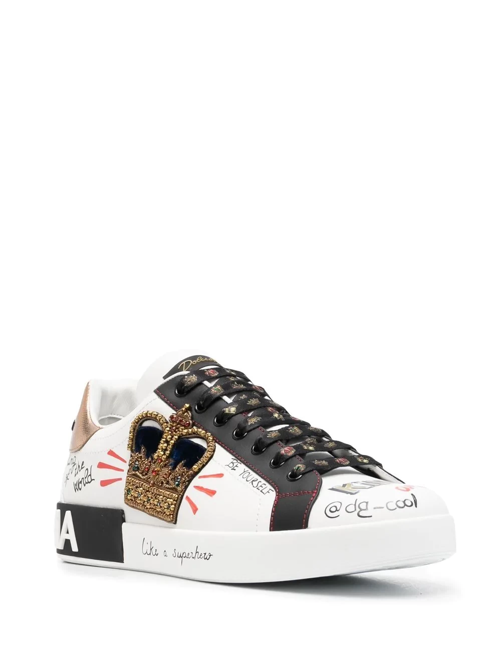 Portofino slogan print sneakers