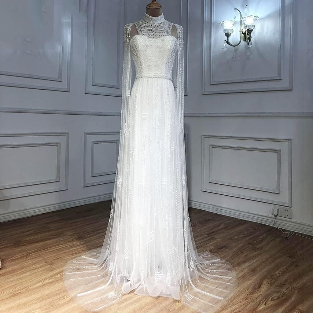 Women's High-Waisted Shawl Party Party Dinner Formal Slim Floor-Length Dress Evening Gown