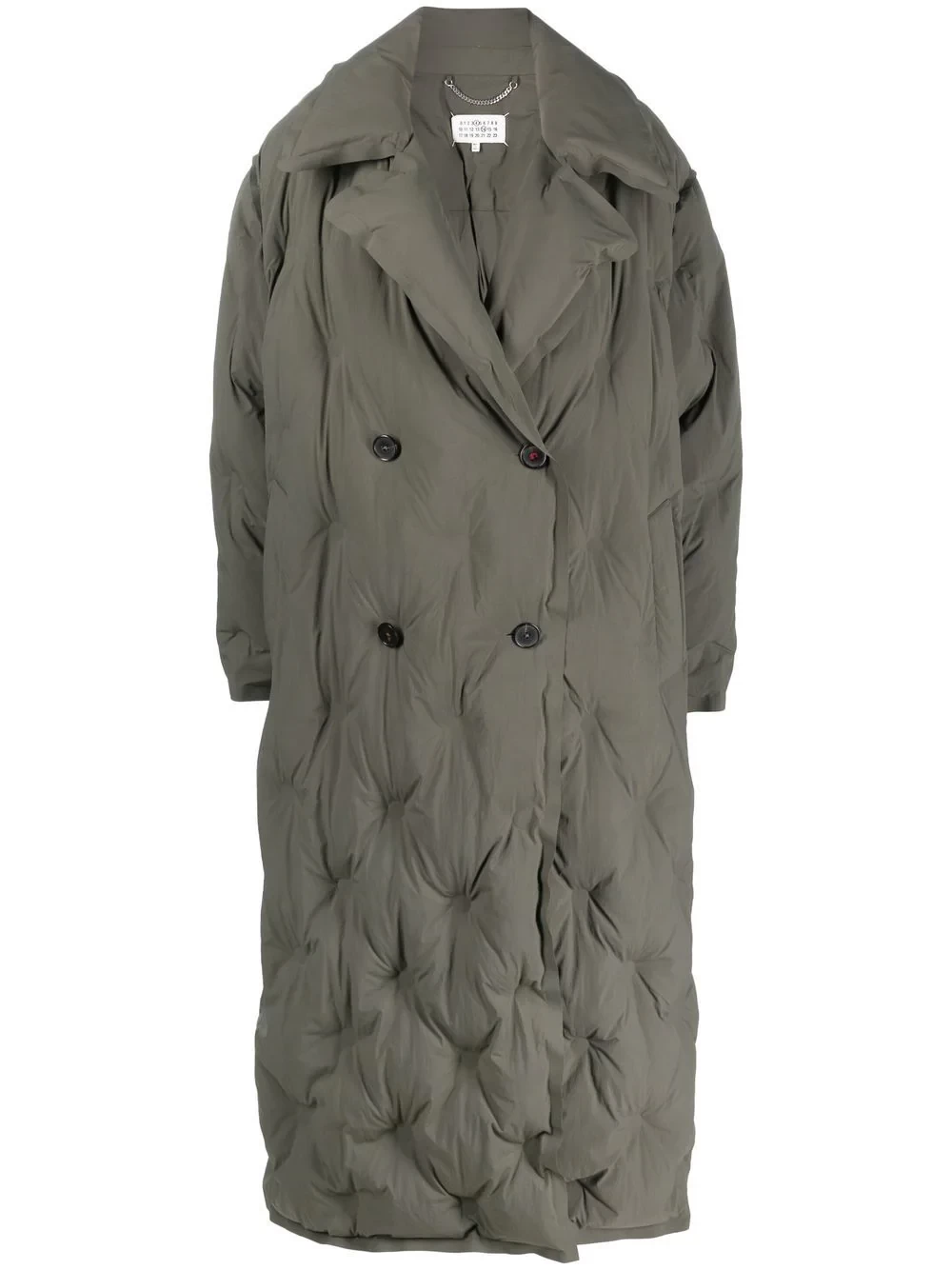 padded mid-length coat
