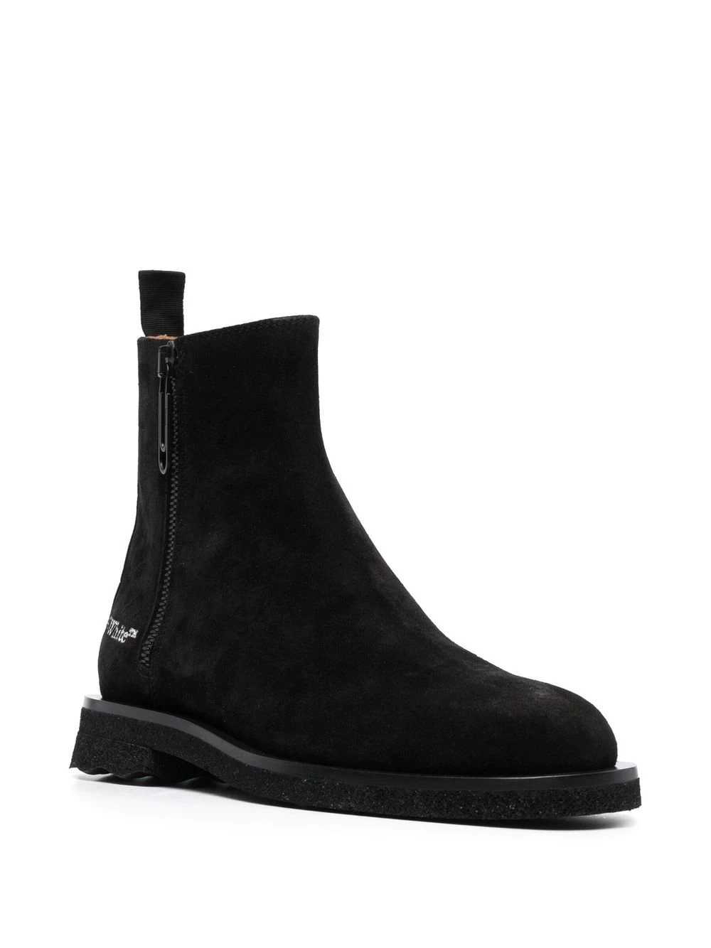 logo-print ankle boots