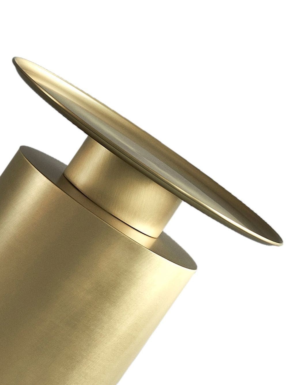 101 Copenhagen brass tall pillar table