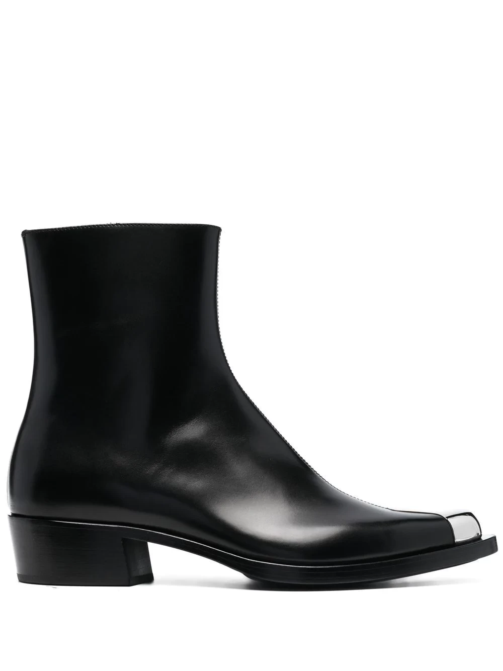 metal toecap ankle boots