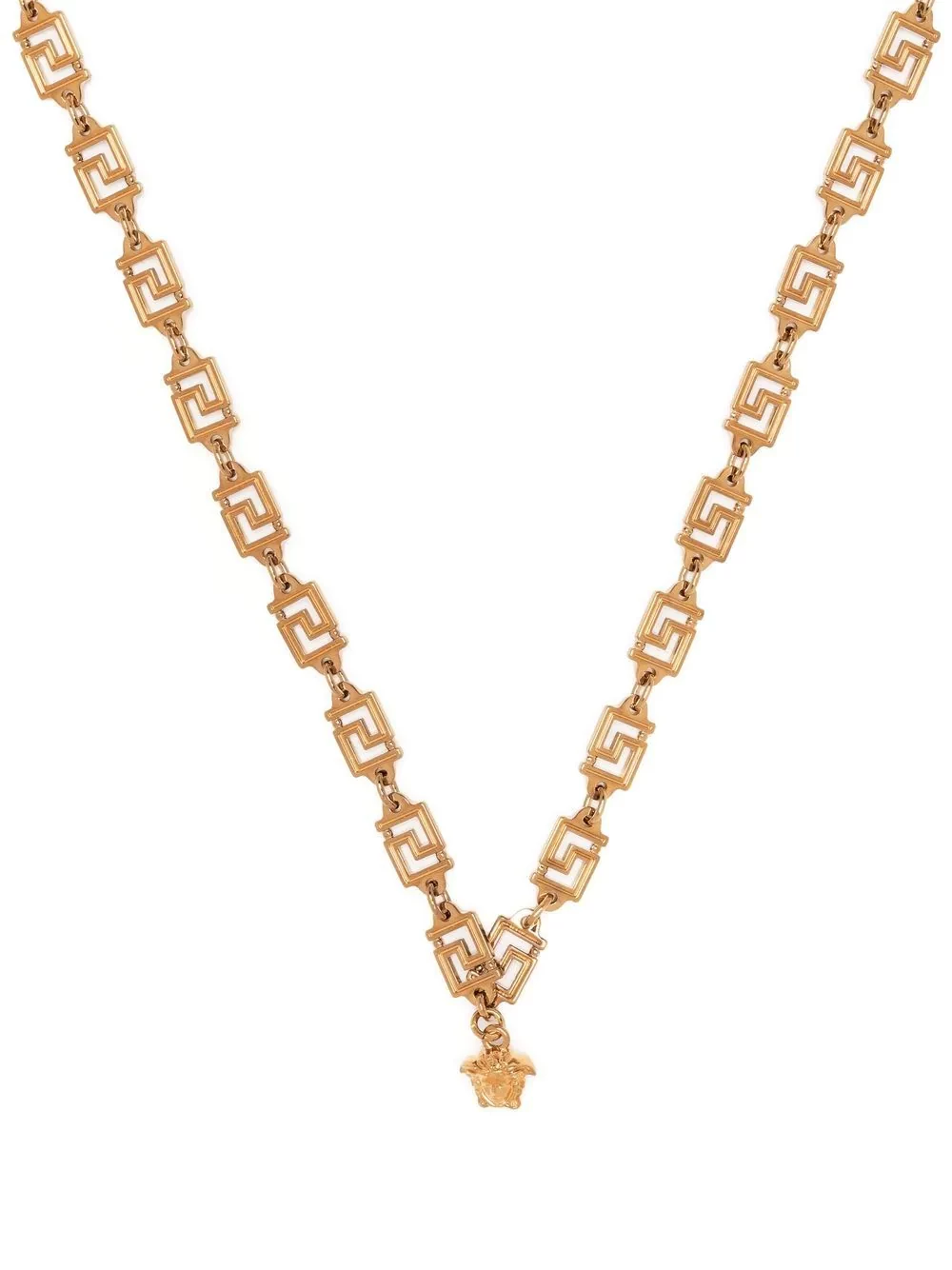 Greca chain-link necklace