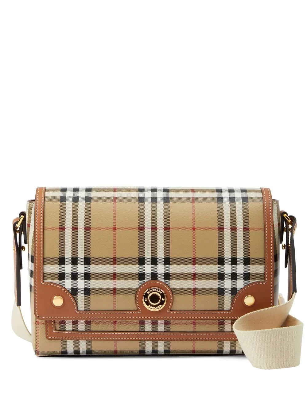 Note check crossbody bag