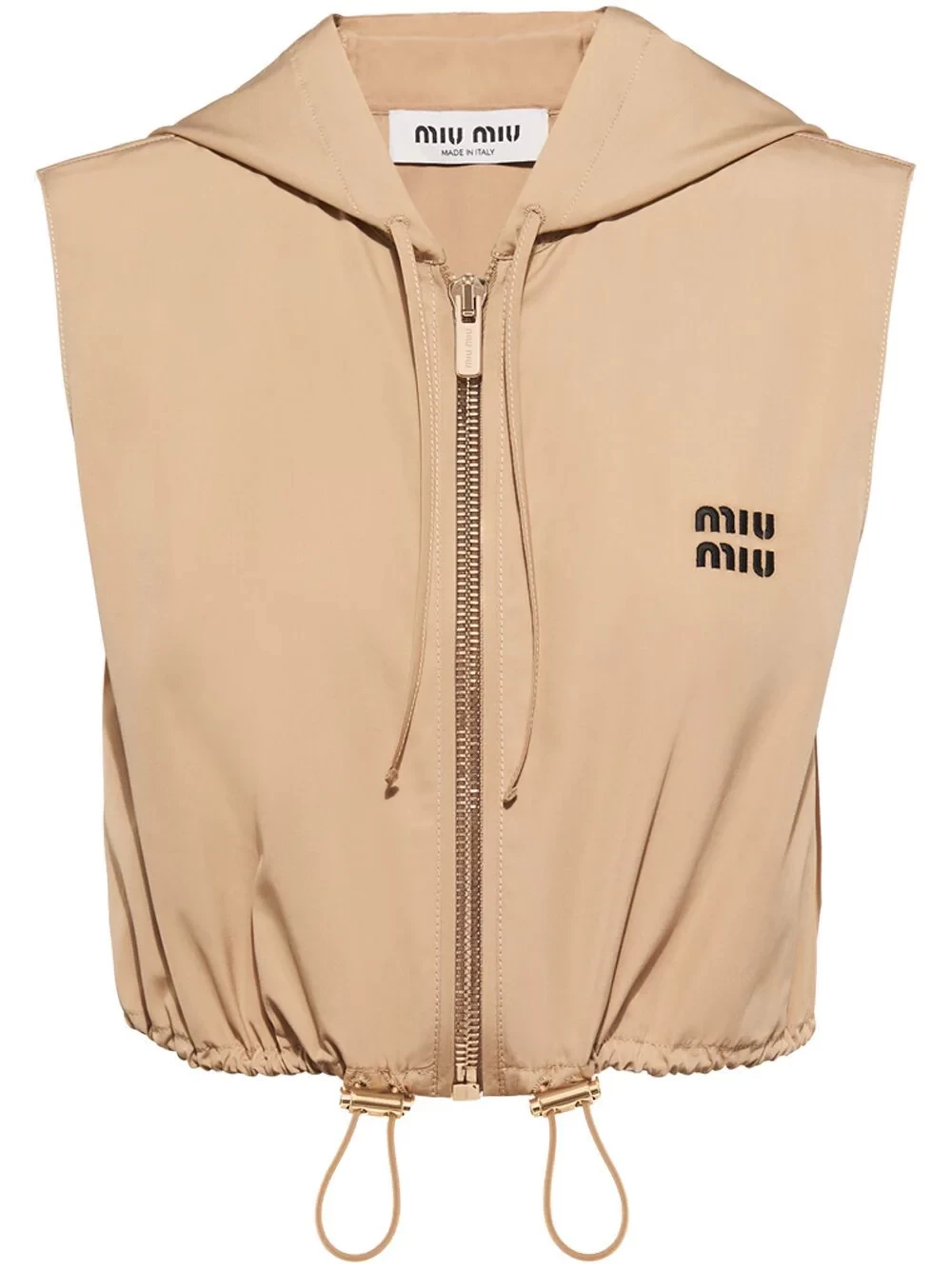 logo-embroidered cotton gilet