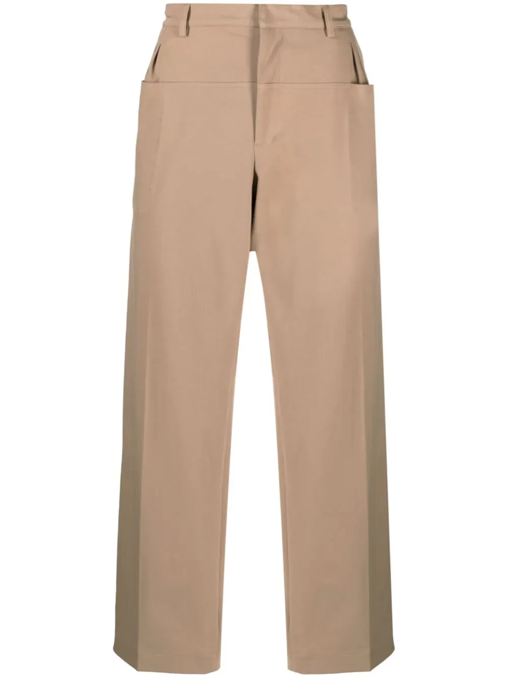 wide-leg tailored trousers