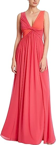 Badgley Mischka Strapless Printed Chiffon Gown
