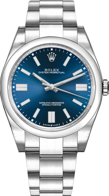 Oyster Perpetual 41 Blue Dial Men's Watch 124300-0003
