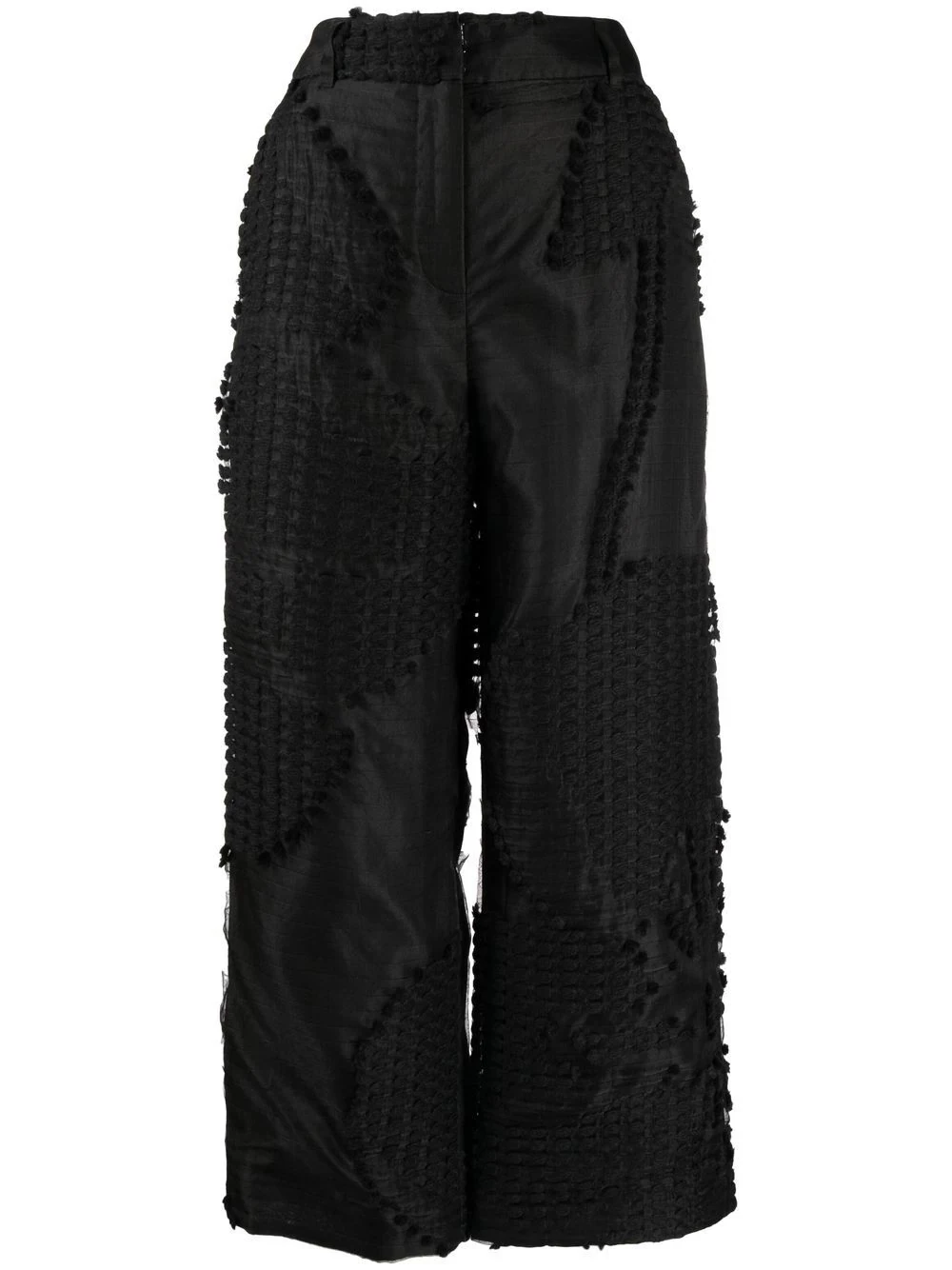 Jaylee matelassé cropped trousers