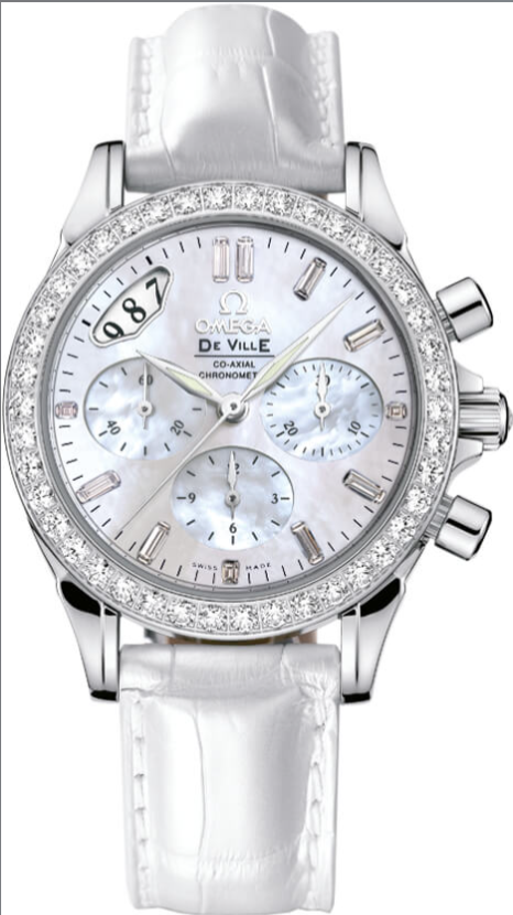 Omega De Ville 35mm Diamond Luxury Women's Watch 4679.75.36