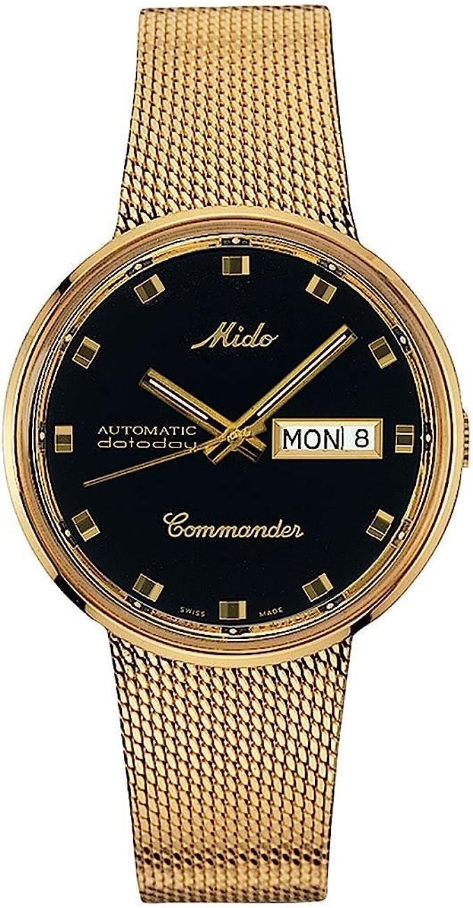 Mido Commander I Automatic Yellow Gold PVD Unisex Watch M842932813