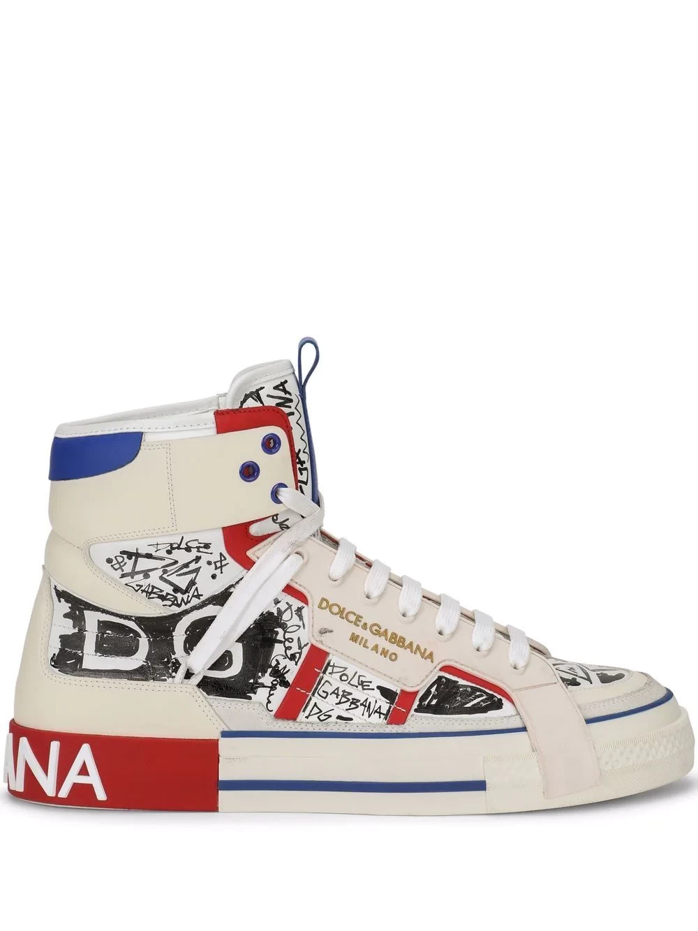 A celebration of Dolce & Gabbana's continued innovation, the Italian fashion house presents the NS1 sneaker. An evolution of their iconic Sorrento sneaker, this style boasts a more streamlined design 
