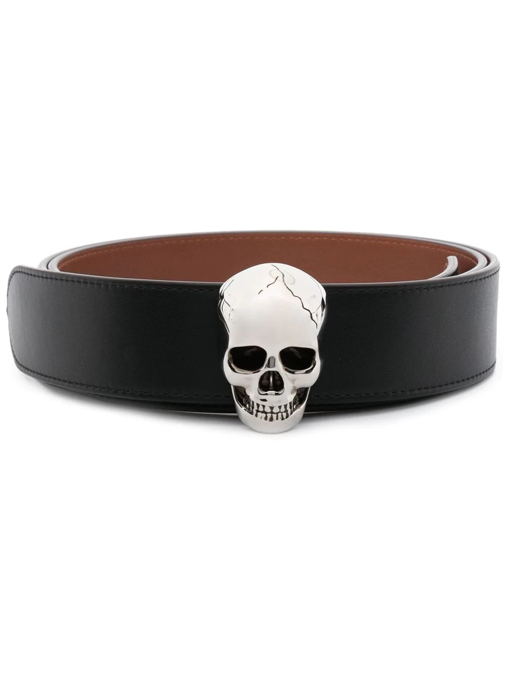 New Season  Alexander McQueen skull-embellished buckle belt