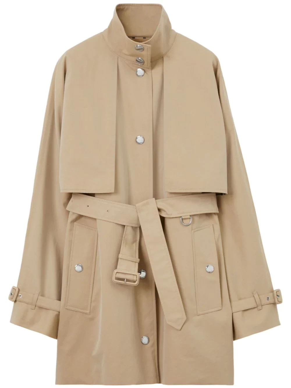 Tropical gabardine trench coat