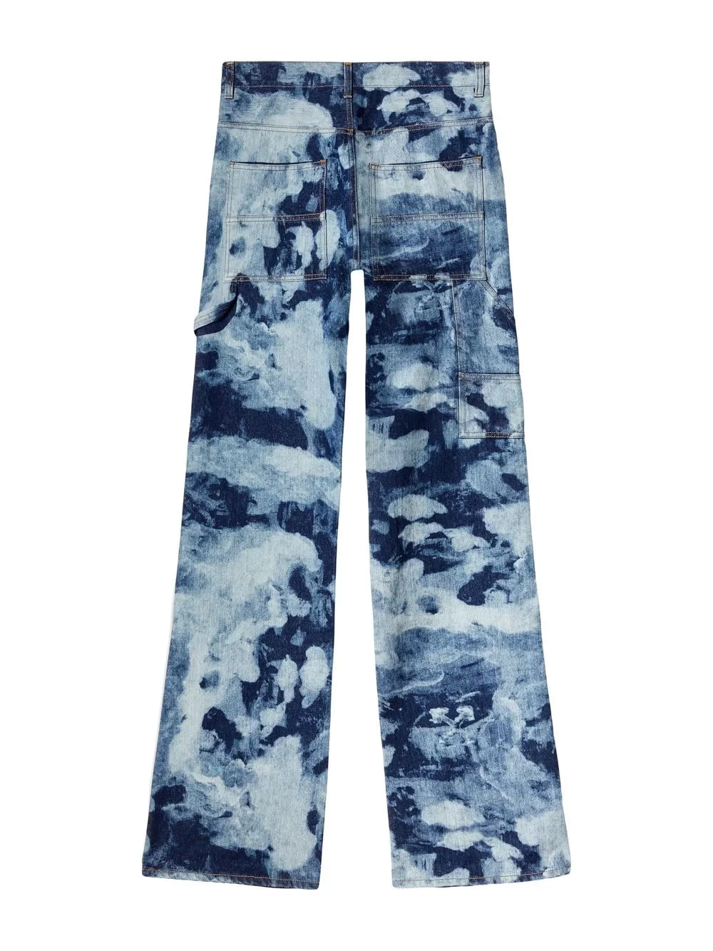 RMD Landscape-print wide-leg jeans