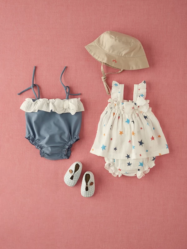 Baby Girl White dress with stars