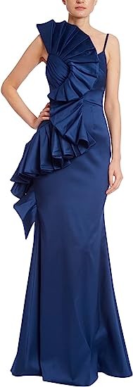 Badgley Mischka Sculptural Swirl Evening Gown