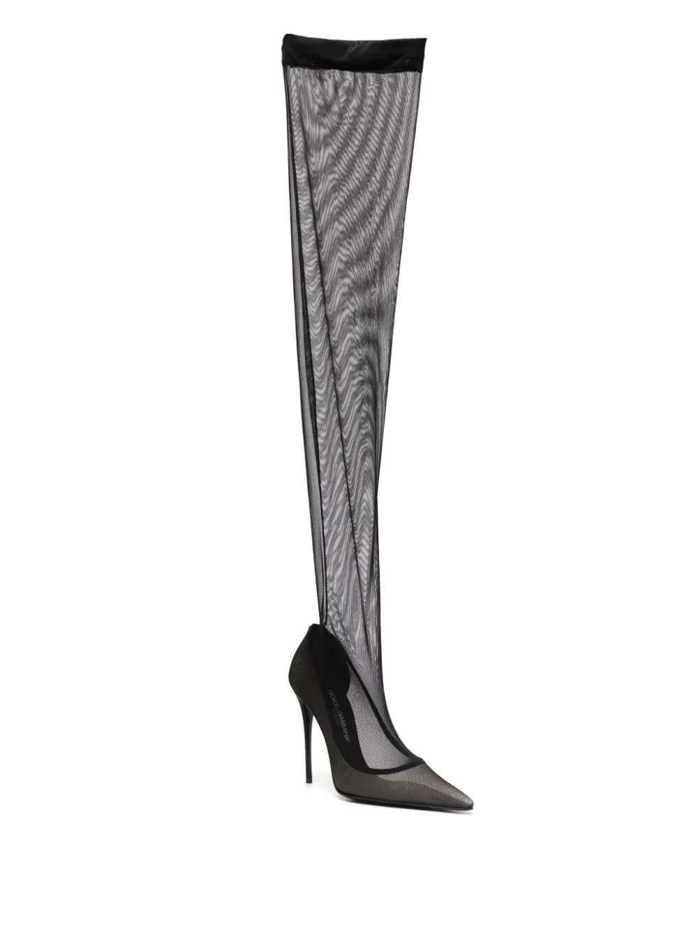 Lollo thigh-high tulle boots