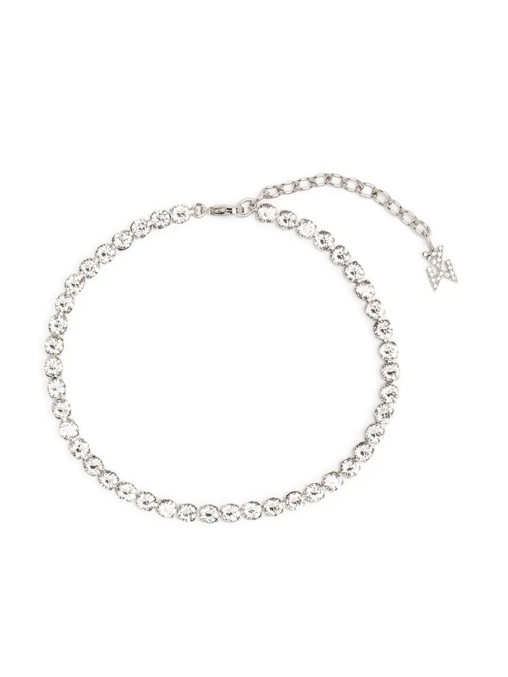 crystal-embellished tennis anklet