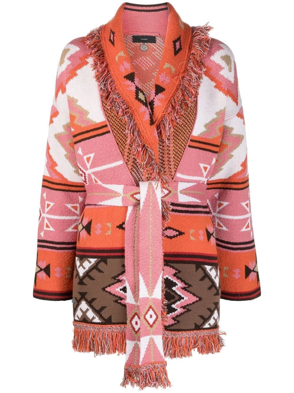 tie-front knitted cardigan