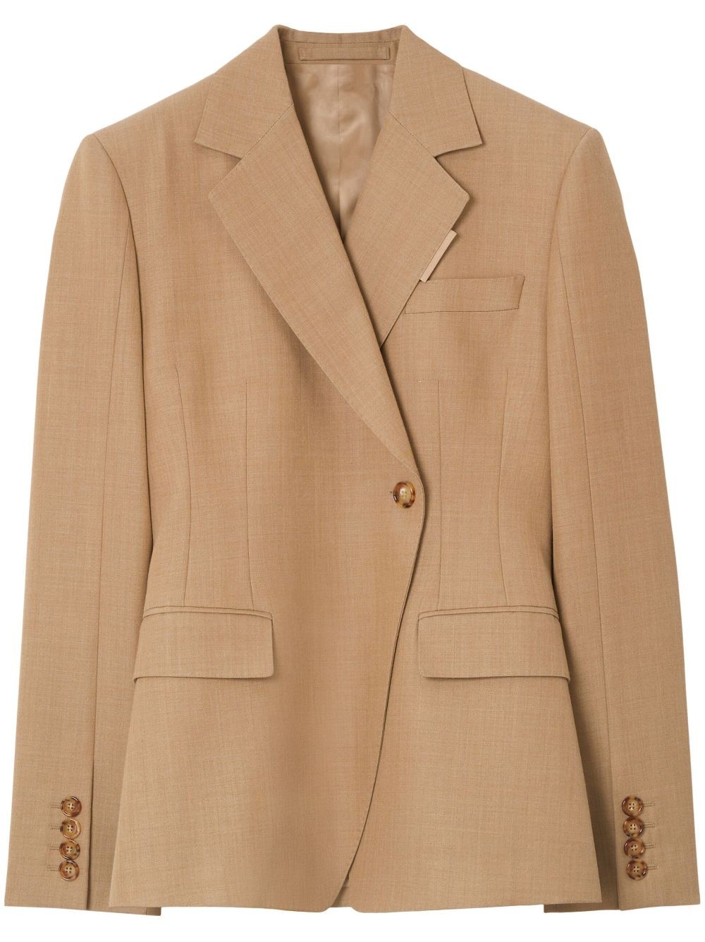 Single-breasted wool blazer