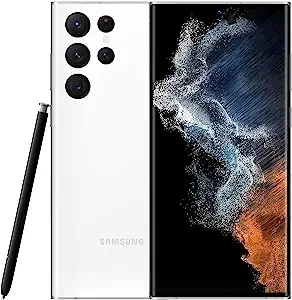 SAMSUNG Galaxy S22 Ultra Cell Phone, Factory Unlocked Android Smartphone, 512GB, 8K Camera, Brightest Display Screen, S Pen, Long Battery Life, Fast 4nm Processor, US Version, 2022, Phantom White