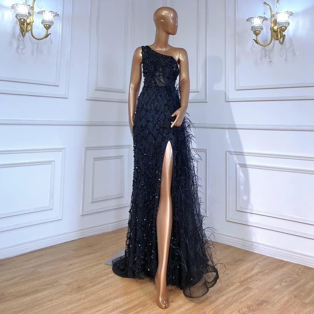 Women's Evening Dress Formal Beaded Evening Dress Split-Piece Trailing Evening Dress Skirt