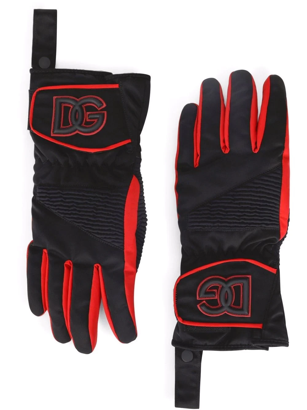 embossed-logo racing gloves